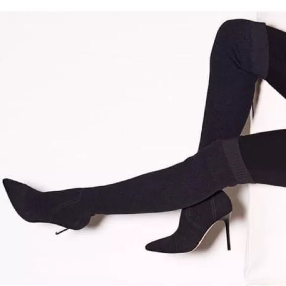 PAIGE jessamine over the knee stretch knit boots